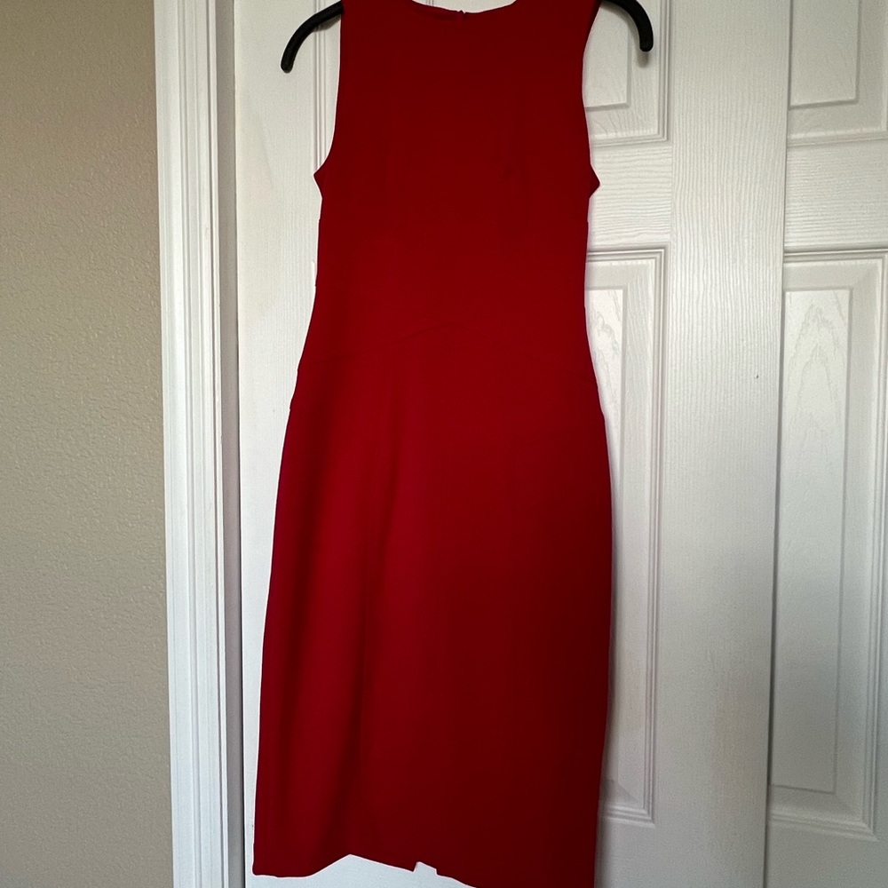 Vince Camuto Vibrant Red Midi Dress